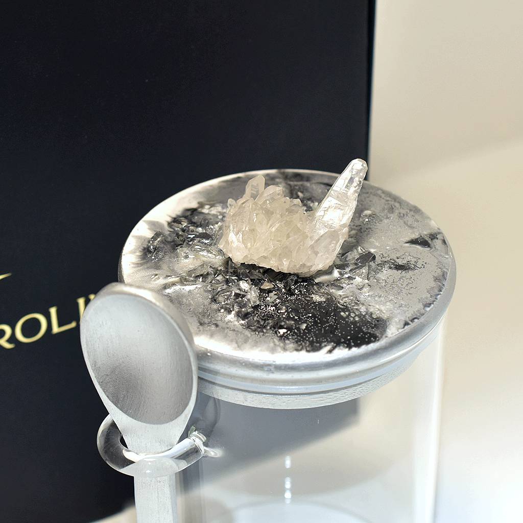 Jar with spoon Incanto Silver
